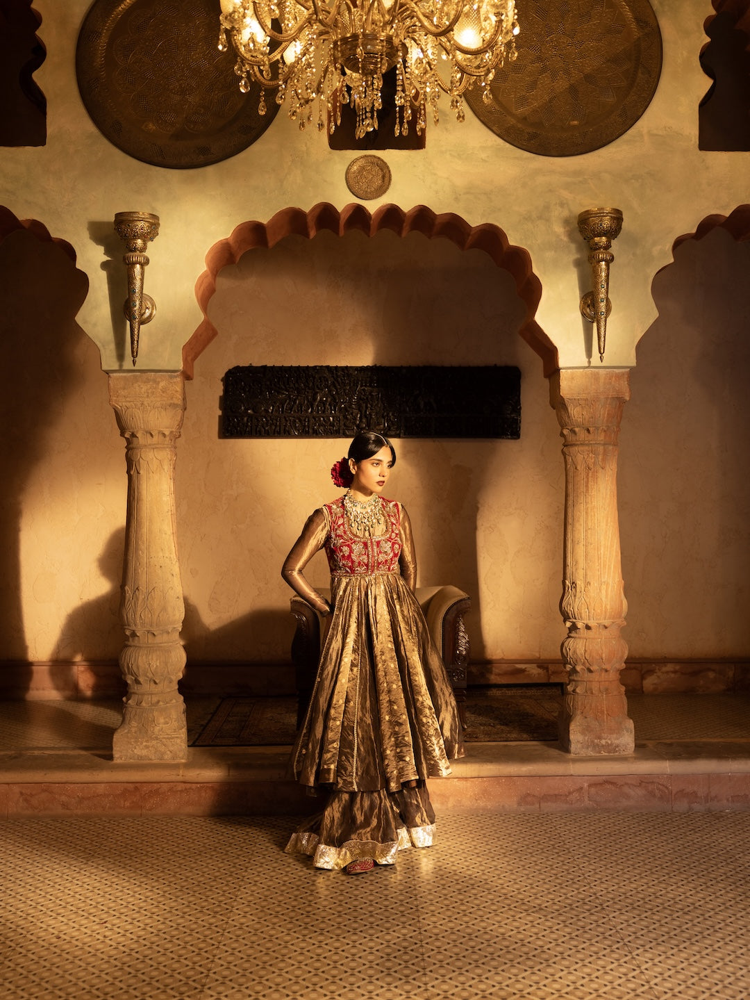 Basma anarkali set - Injour