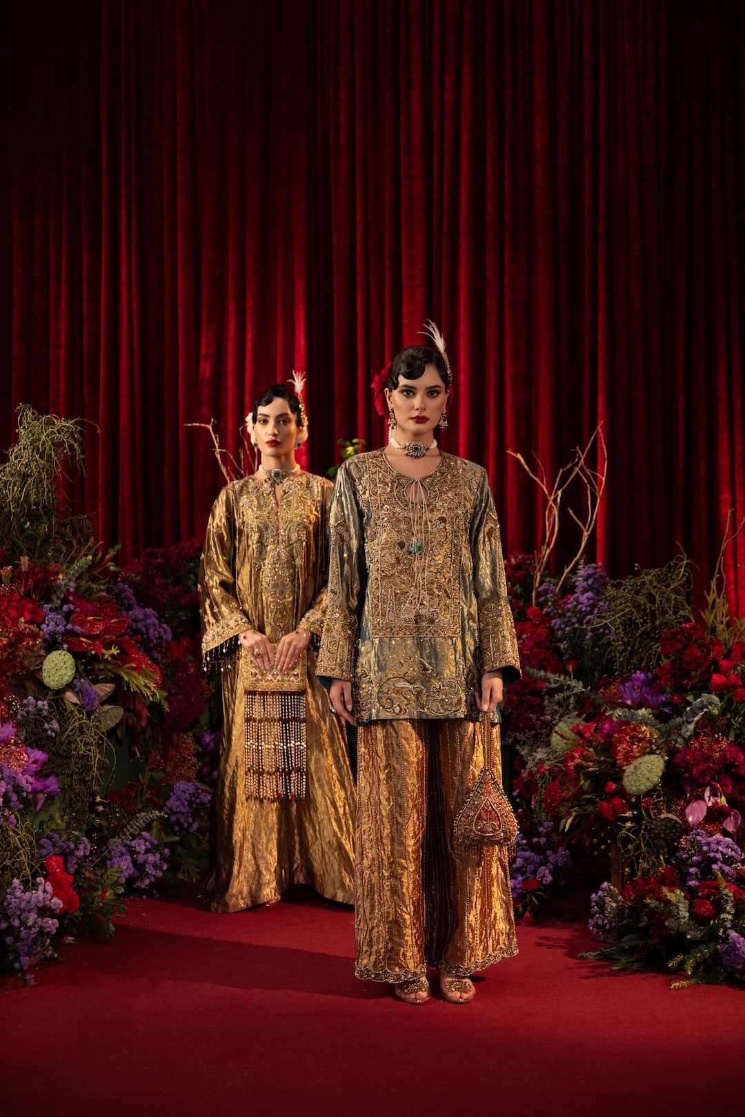 Siyah Kurta Set - Injour