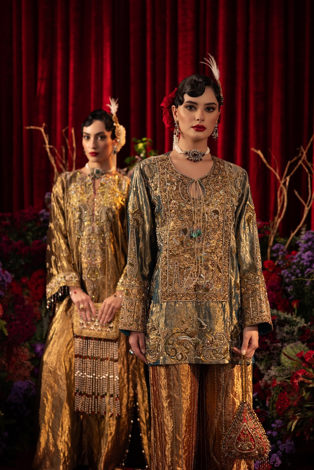 Siyah Kurta Set - Injour