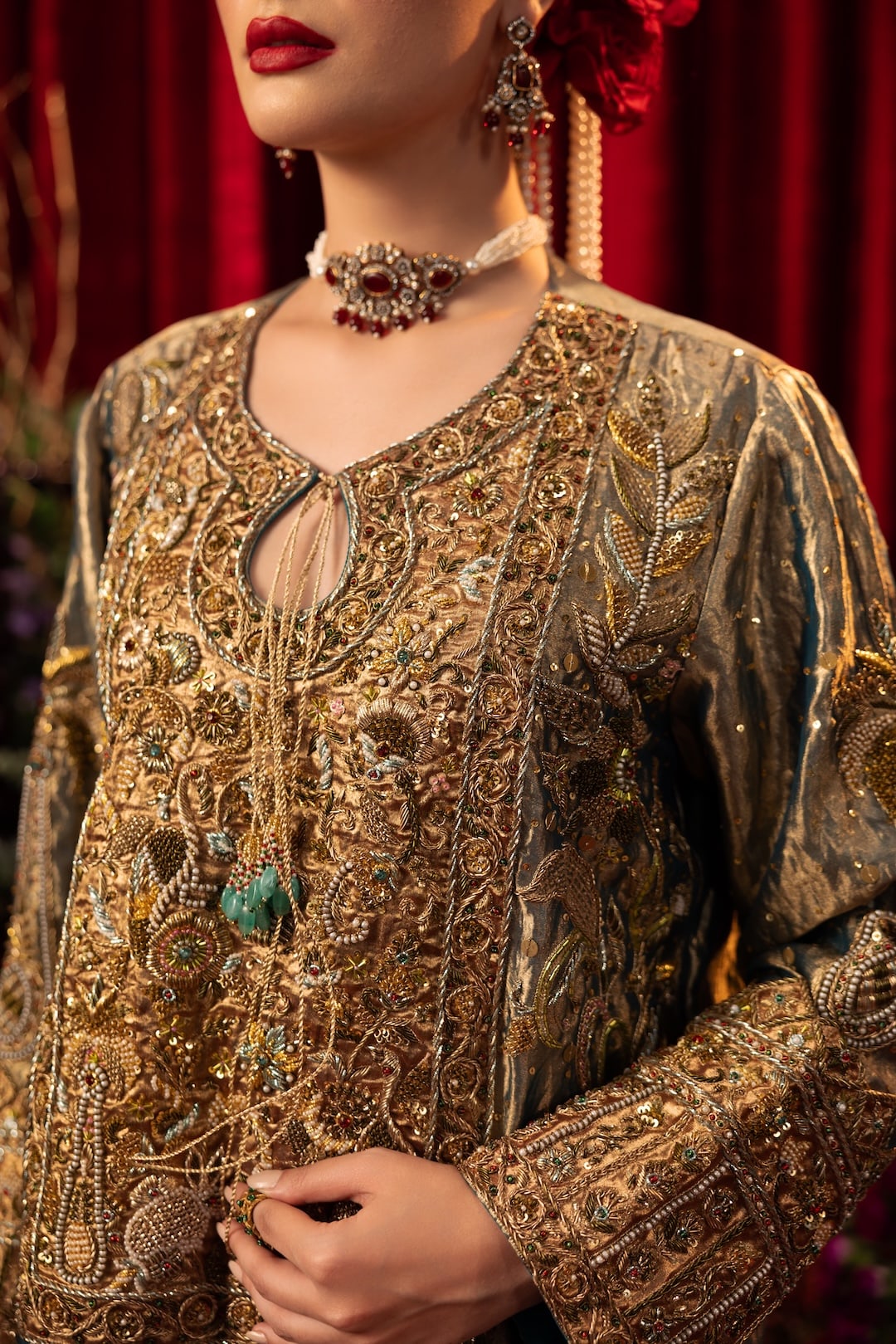 Siyah Kurta Set - Injour