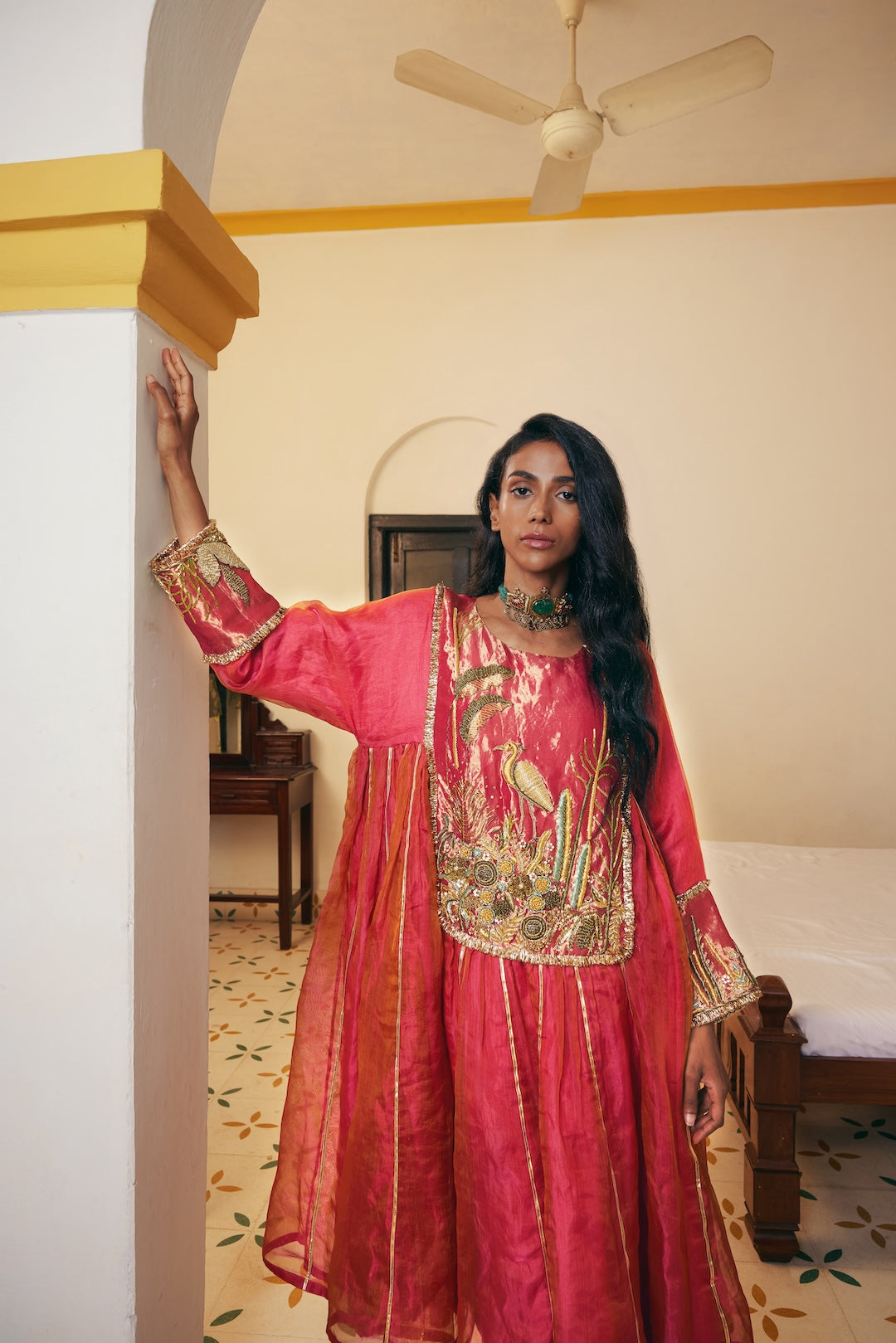 Momal Kalidar Choga Set - Injour