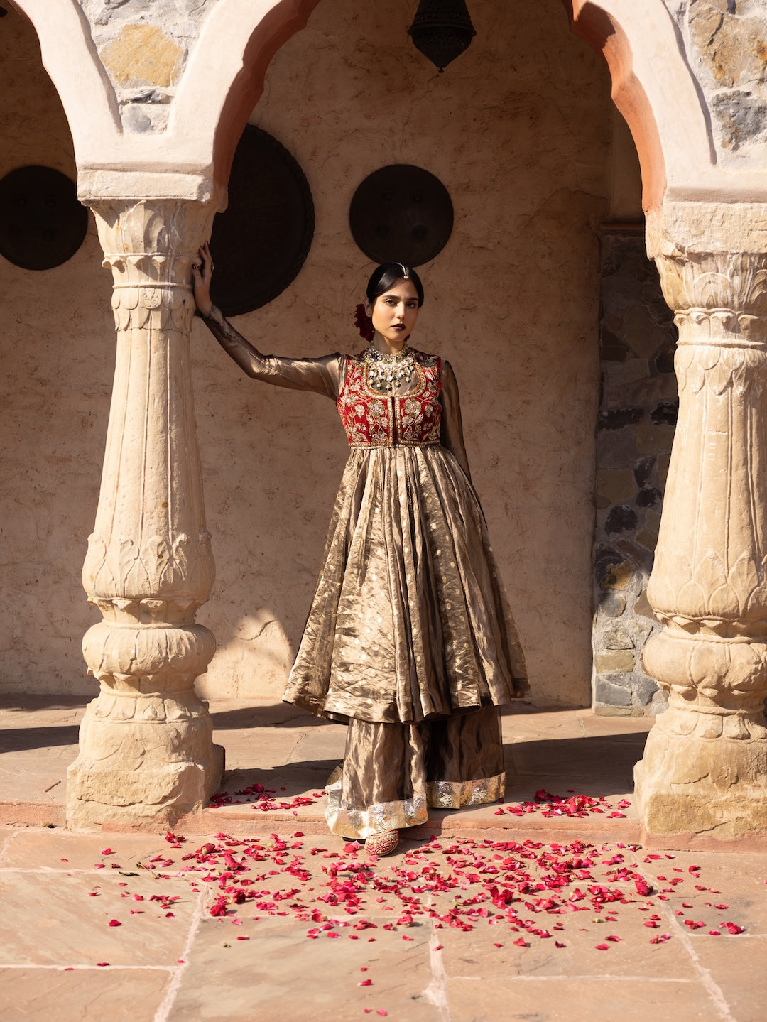 Basma anarkali set - Injour