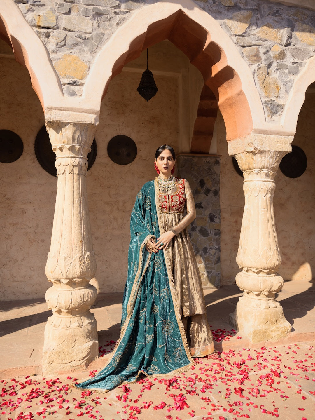 Basma anarkali set - Injour