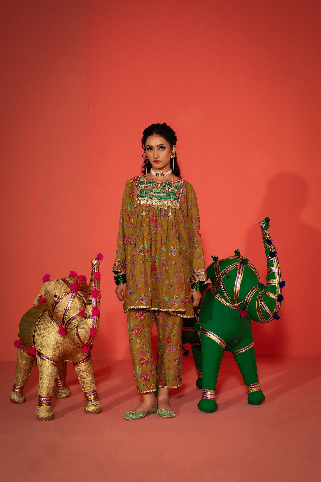Gul kurta set - Injour