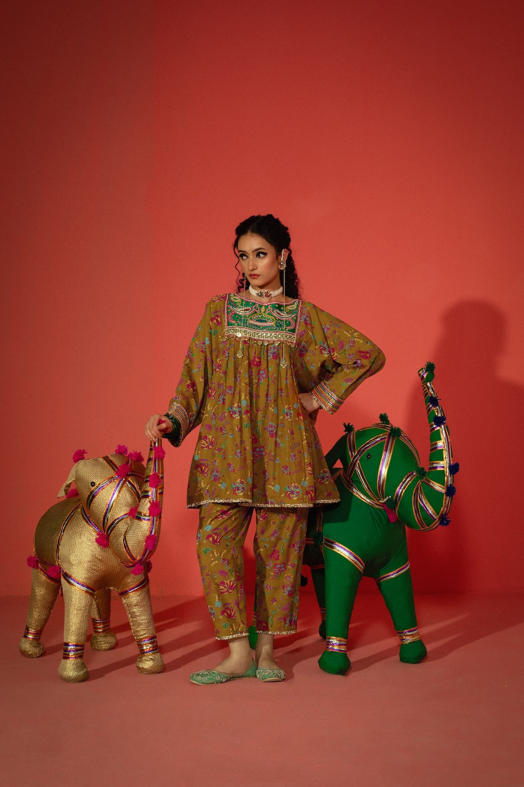 Gul kurta set - Injour