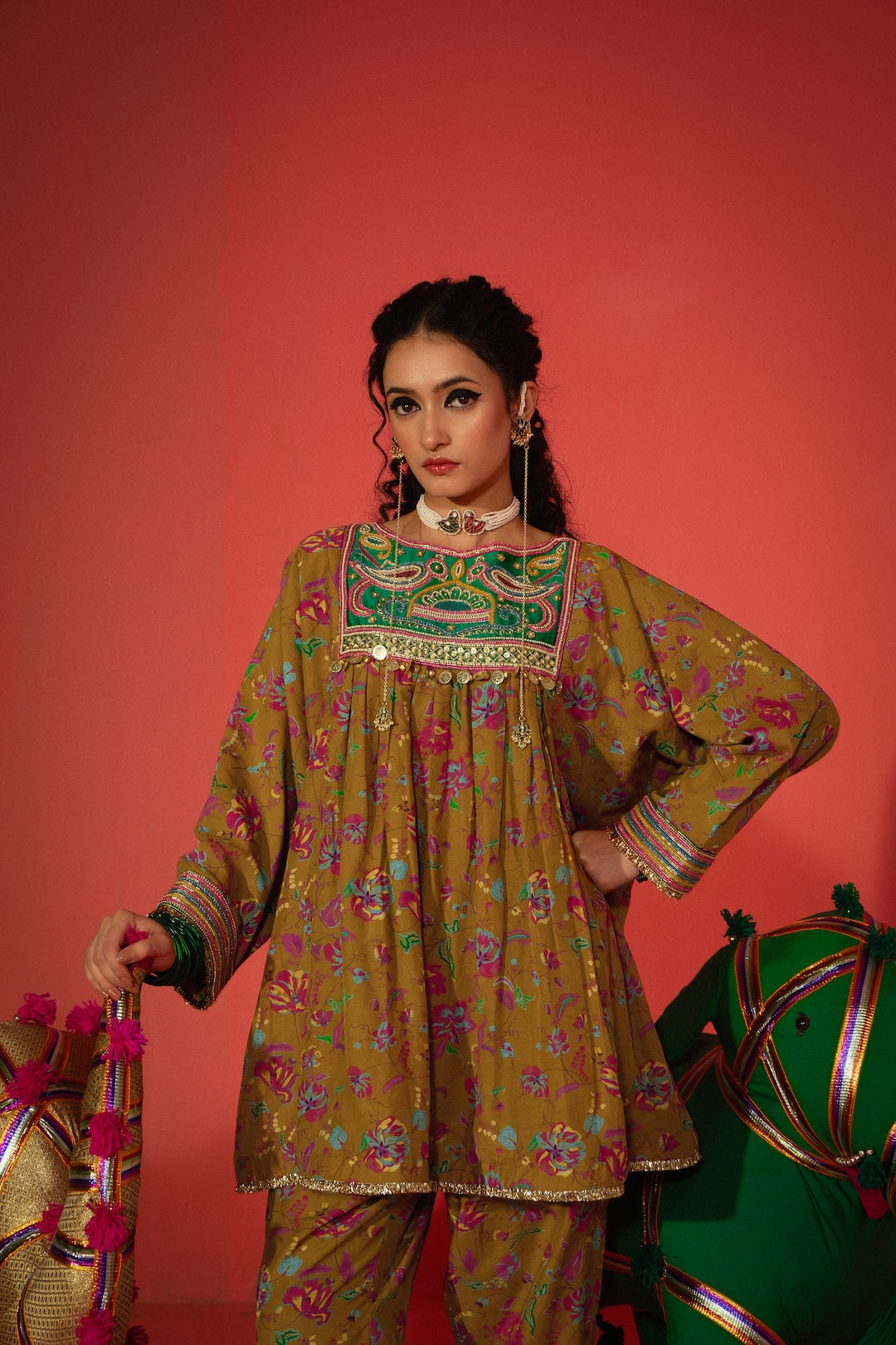 Gul kurta set - Injour