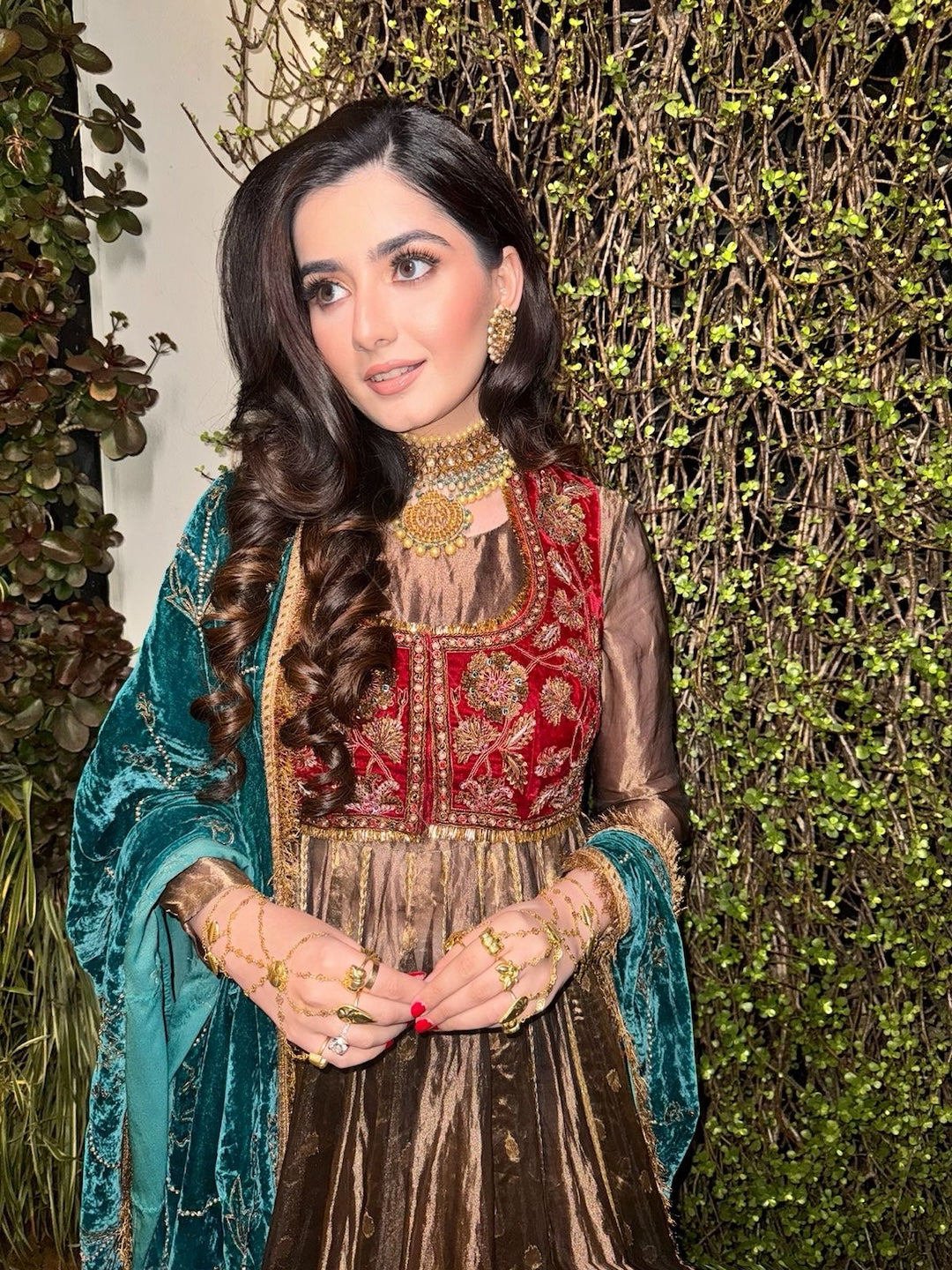 Basma anarkali set - Injour Tribe