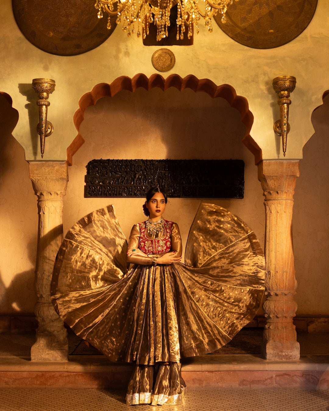 Basma anarkali set - Injour