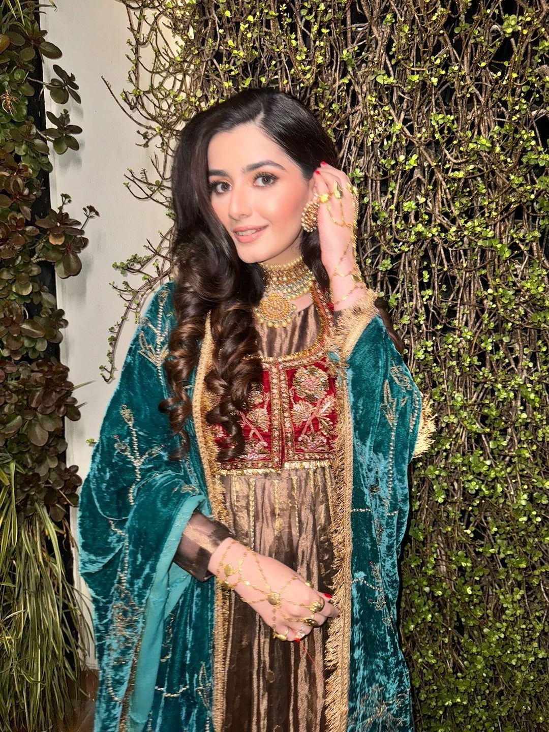 Basma anarkali set -  Injour Tribe