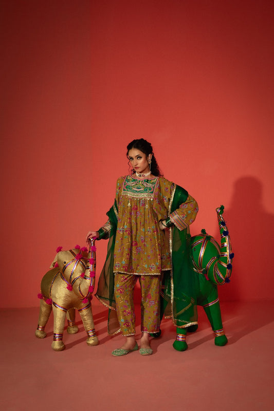 Gul kurta set - Injour