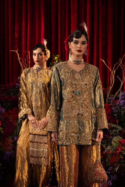 Siyah Kurta Set -  Injour