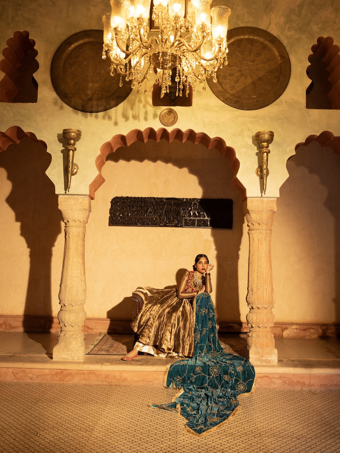 Basma anarkali set -  Injour